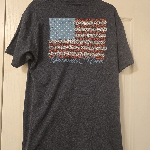 Ladies LG Palmetto Moon American Flag - Picture 2 of 6
